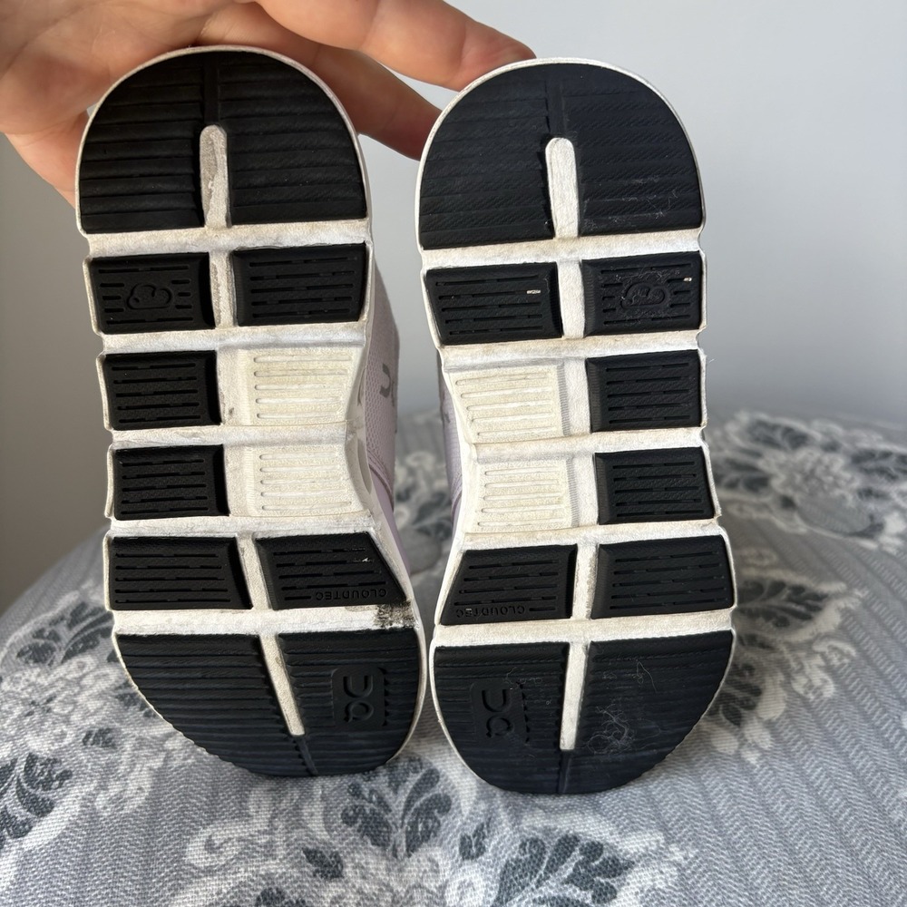 On Cloud Unisex Kids Mesh Sneakers LavenderGray White Hook & Loop US 11 EU 28,5 - Picture 7 of 8